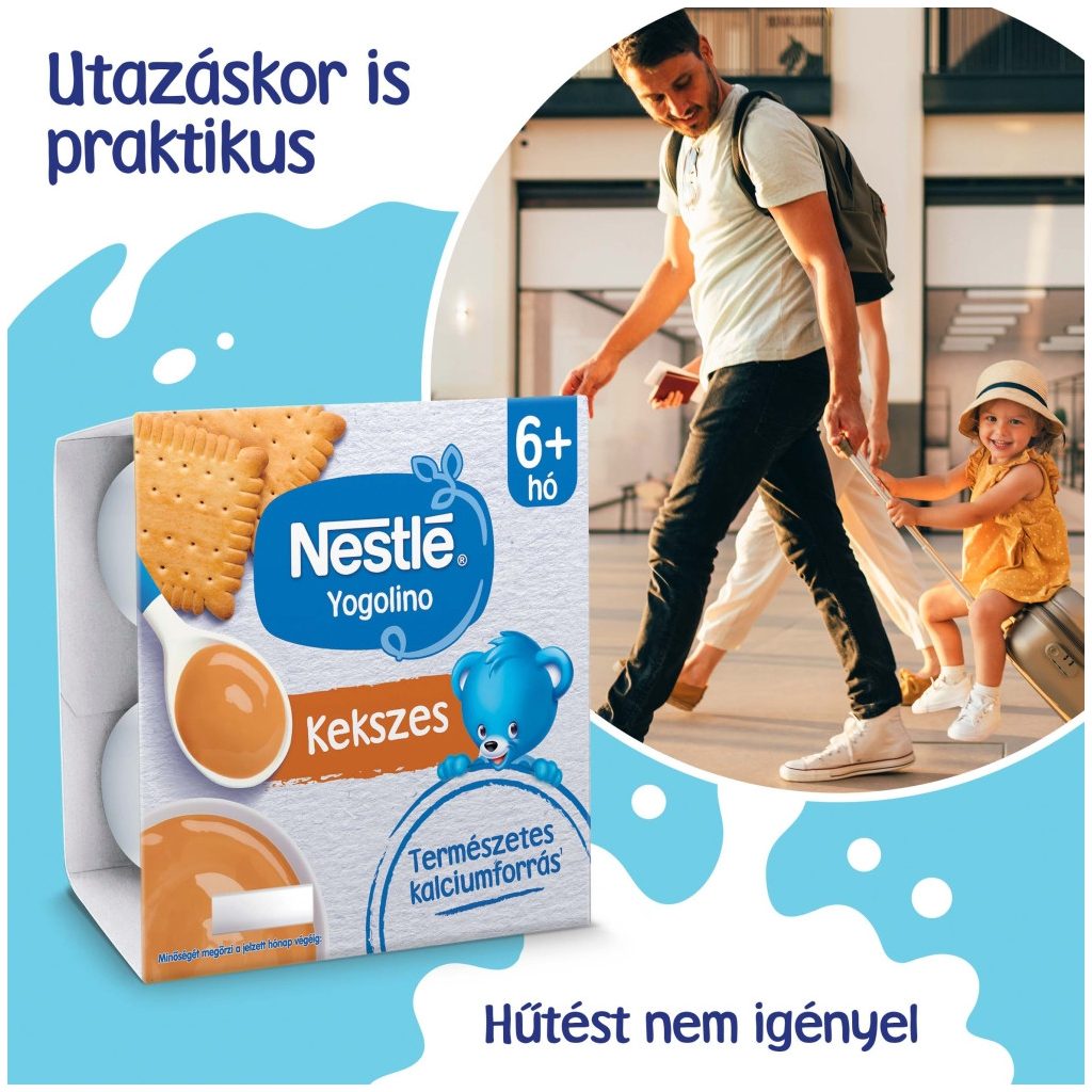 Nestlé Yogolino kekszes babapuding 6-36 hónapos korig (4x100 g)
