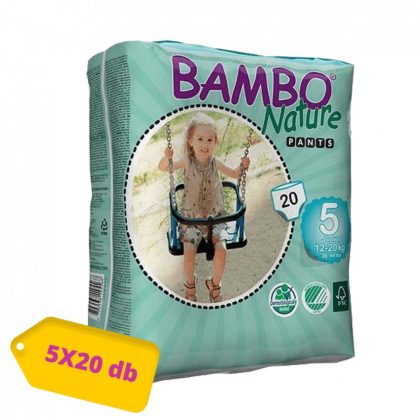 MEGSZŰNT - Bambo Nature öko bugyipelenka, Junior 5, 12-20 kg, HAVI PELENKACSOMAG 100 db