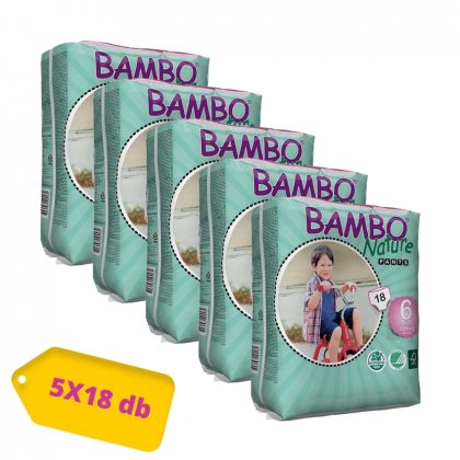 Bambo Nature öko bugyipelenka, XL 6, 18 kg+, HAVI PELENKACSOMAG 5x18 db