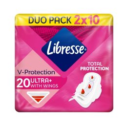 Libresse Ultra+ szárnyas egészségügyi betét (2x10 db)