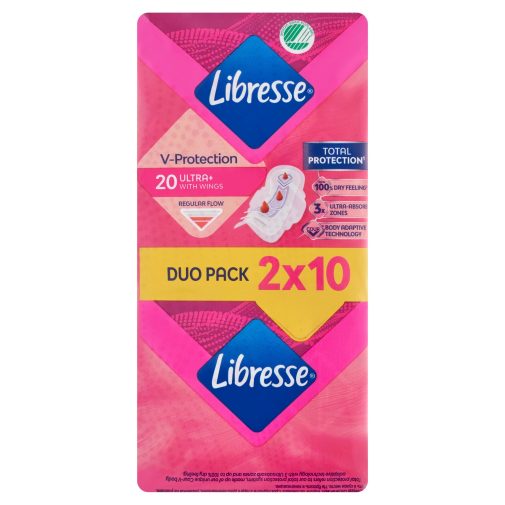Libresse Ultra+ szárnyas egészségügyi betét (2x10 db)