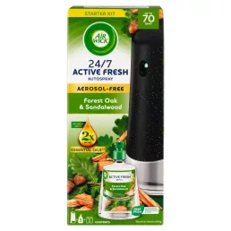  Air Wick Active Fresh Automata Légfrissítő spray készülék, Erdei tölgy és szantálfa illat (228 ml)