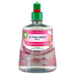   Air Wick Active Fresh Automata Légfrissítő spray utántöltő, Cseresznyevirág és málna (228 ml)