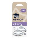 Tommee Tippee Natural start etetőcumi, lassú folyású 0 hó+ (2 db)