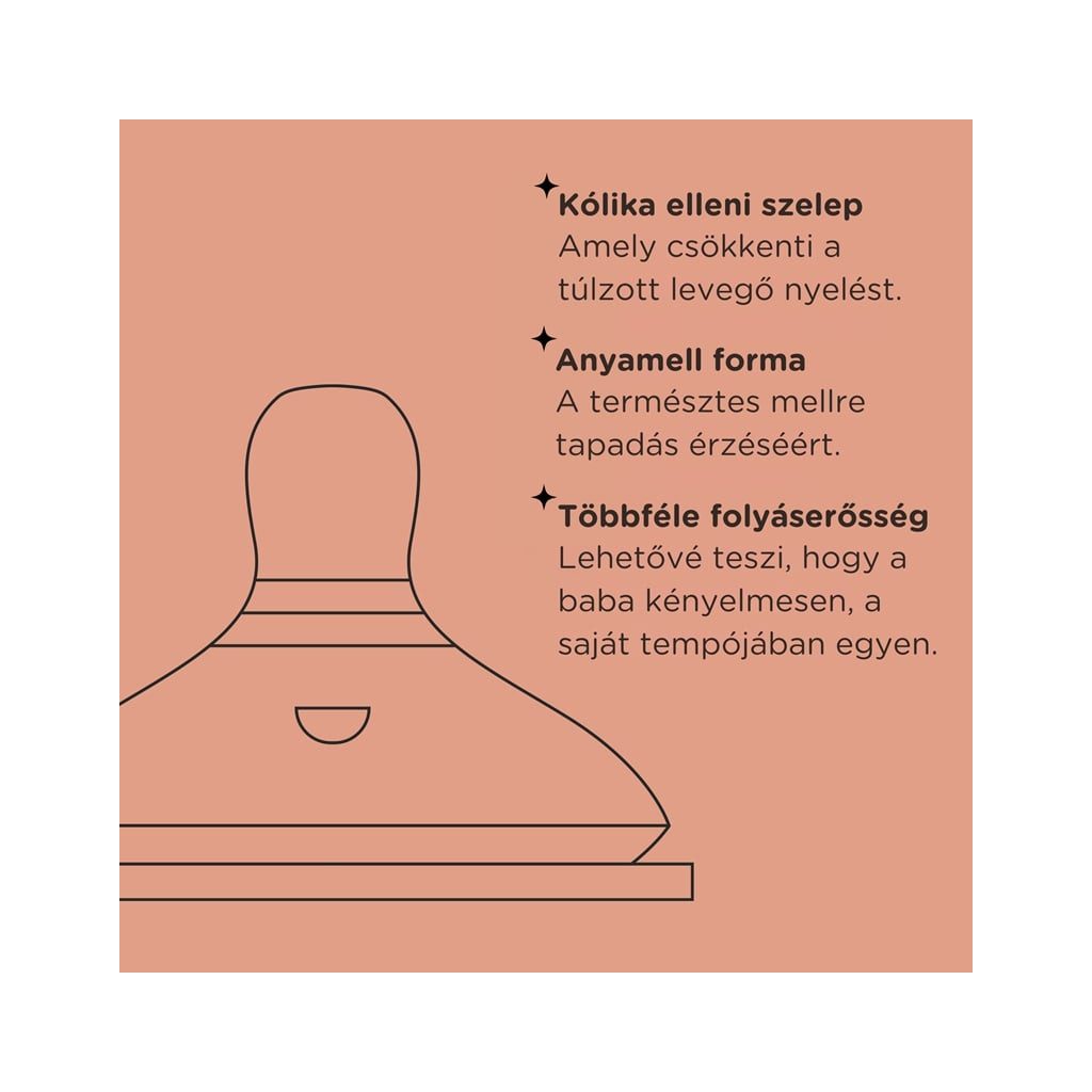 Tommee Tippee CTN etetőcumi, variábilis 0 hó+ (2 db)