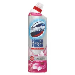   Domestos Power Fresh WC tisztító gél, vízkő lerakódás ellen, Floral Fresh, Intenzív illattal (700 ml)