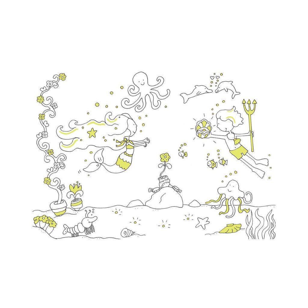 Csillámos kifestők - Sellők