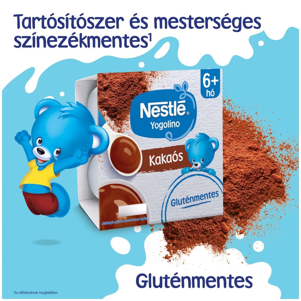 Nestlé Yogolino kakaós babapuding 6-36 hónapos korig (4x100 g)