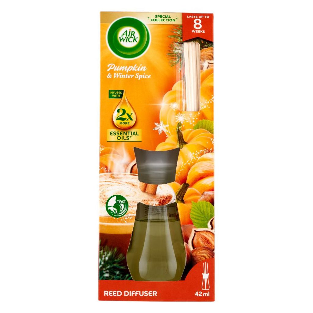 Air Wick pálcikás illatosító Fűszeres sütőtök varázs illat (42 ml)