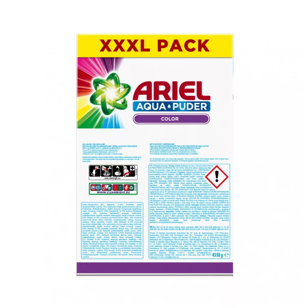 Ariel Color Mosópor 4,55 kg (70 mosás)