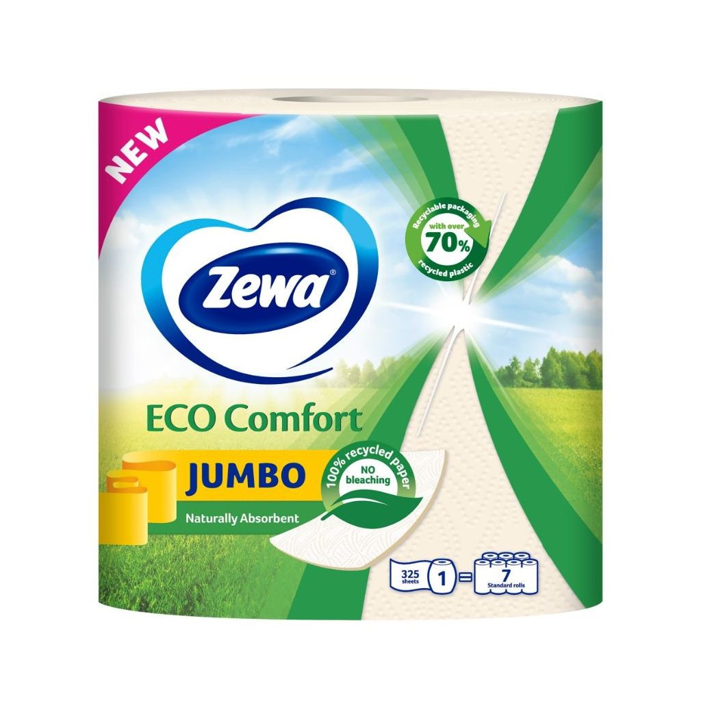 Zewa Jumbo Eco Comfort háztartási papírtörlő 2 rétegű (1 tekercs)