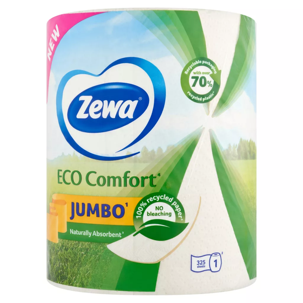 Zewa Jumbo Eco Comfort háztartási papírtörlő 2 rétegű (1 tekercs)