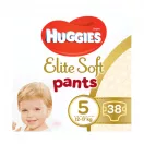 CSOMAGOLÁSSÉRÜLT Huggies Elite Soft Pants bugyipelenka 5, 12-17 kg, 38 db