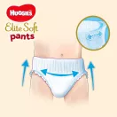 CSOMAGOLÁSSÉRÜLT Huggies Elite Soft Pants bugyipelenka 5, 12-17 kg, 38 db