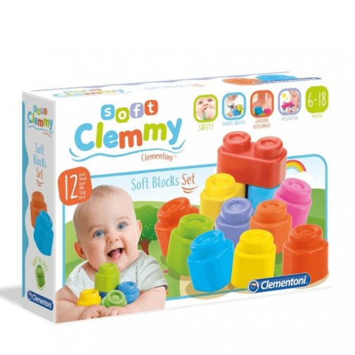 Clementoni Clemmy puha építőkocka szett (12 db)