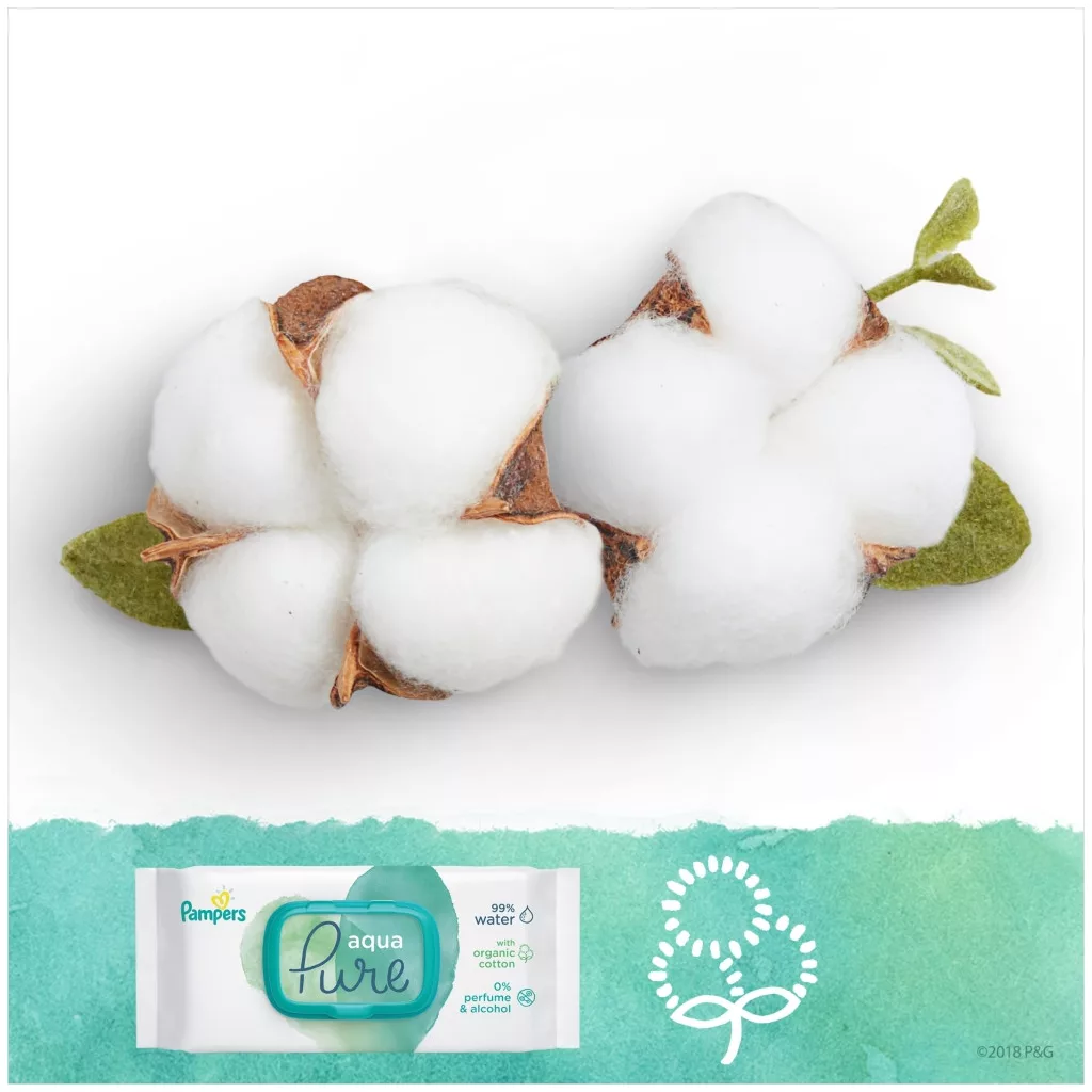Pampers Aqua Pure nedves törlőkendő 9x48 db