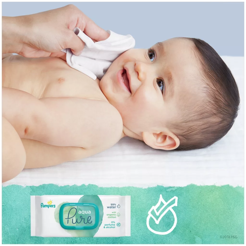 Pampers Aqua Pure nedves törlőkendő 9x48 db
