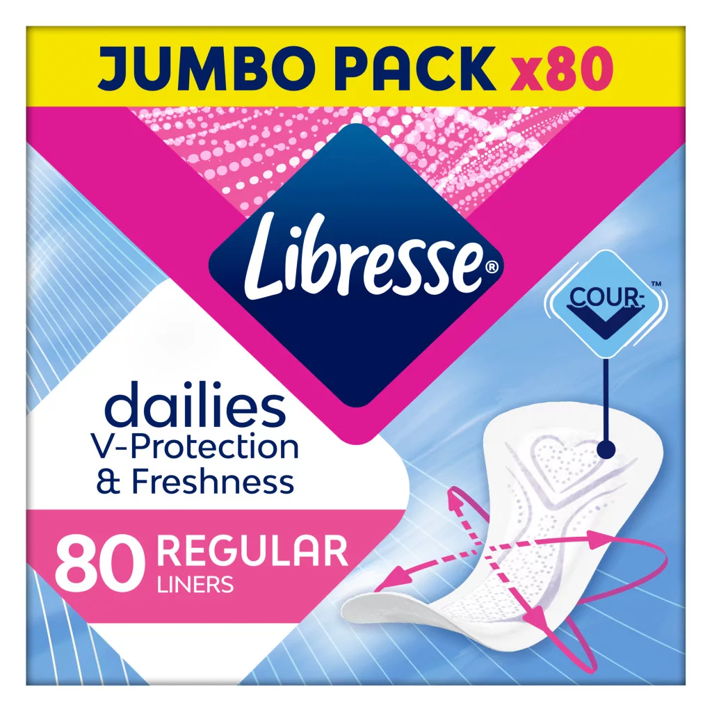 Libresse Dailies Fresh & Protect Regular tisztasági betét (80 db)