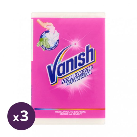 Vanish előkezelő és folteltávolító szappan (3x250 g)