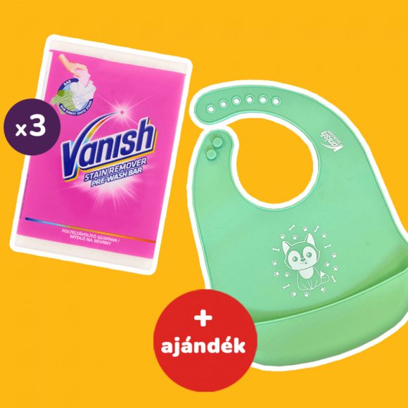 Vanish folteltávolító szappan (3x250 g) + AJÁNDÉK Vanish előke