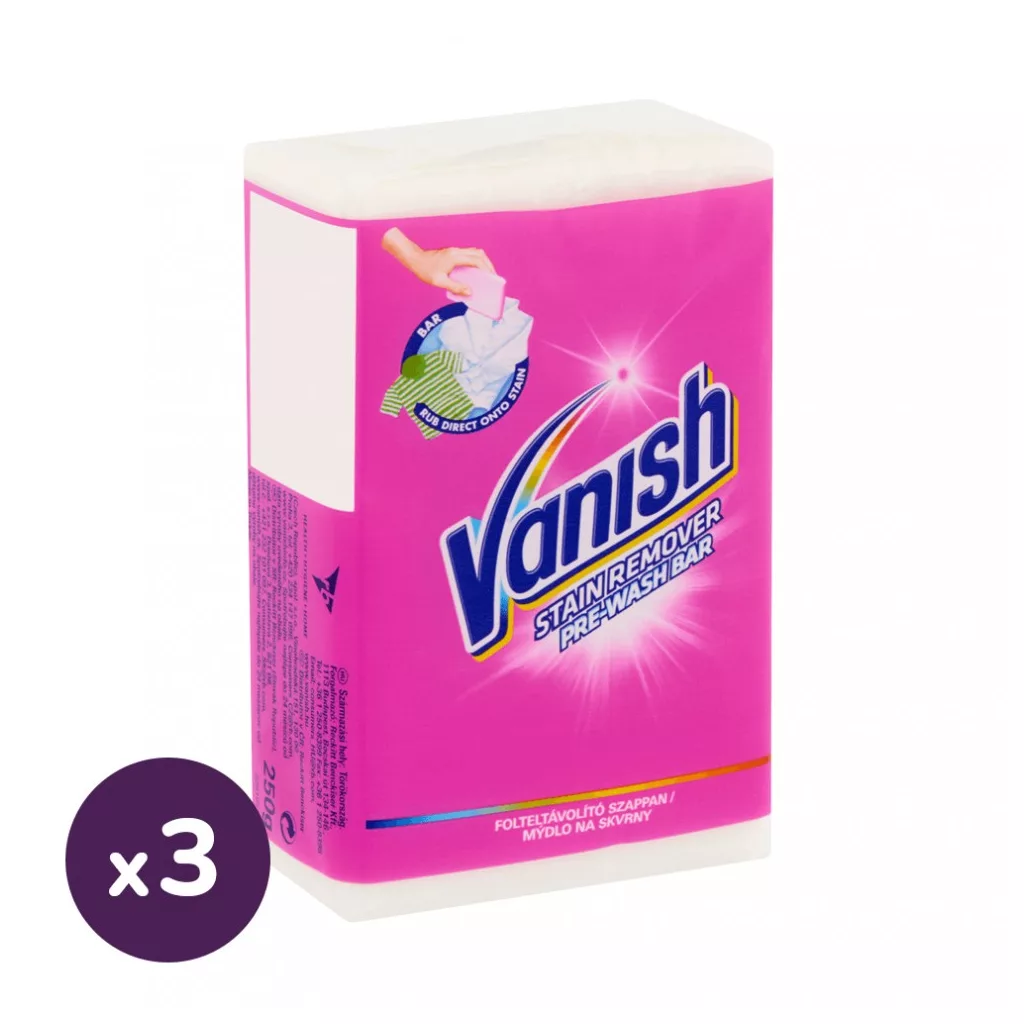 Vanish előkezelő és folteltávolító szappan (3x250 g)