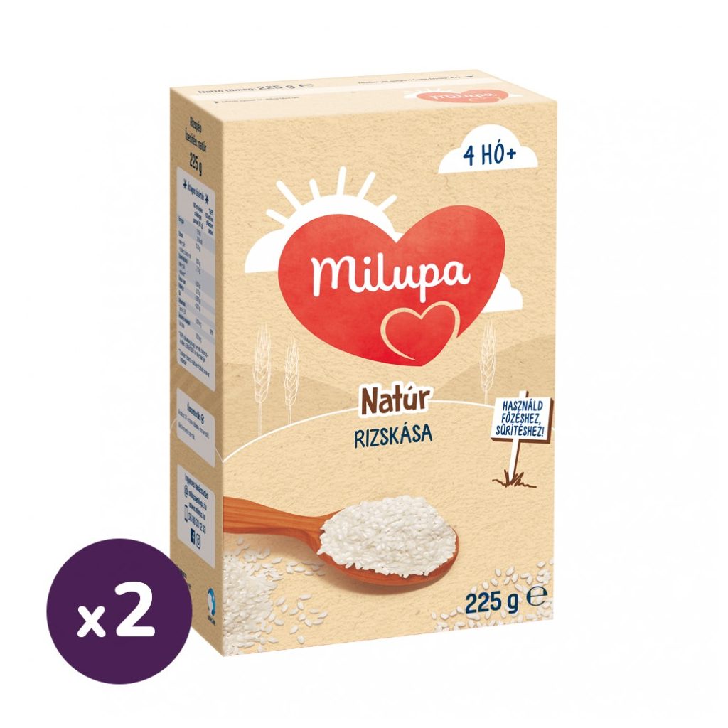 Milupa Natúr Rizskása 4 hó+ (2x225 g)
