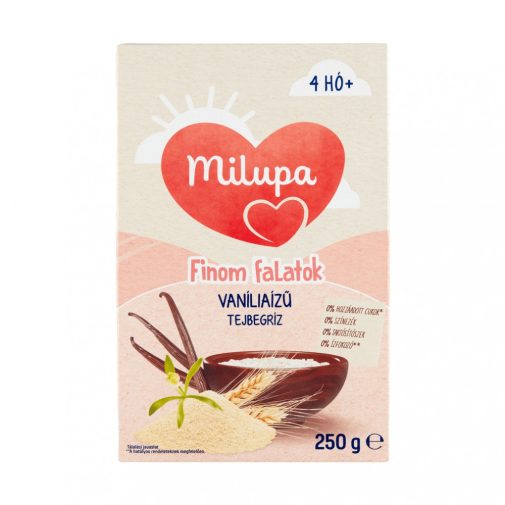 Milupa Finom falatok, Vanília ízű tejbegríz 4 hó+ (250 g)