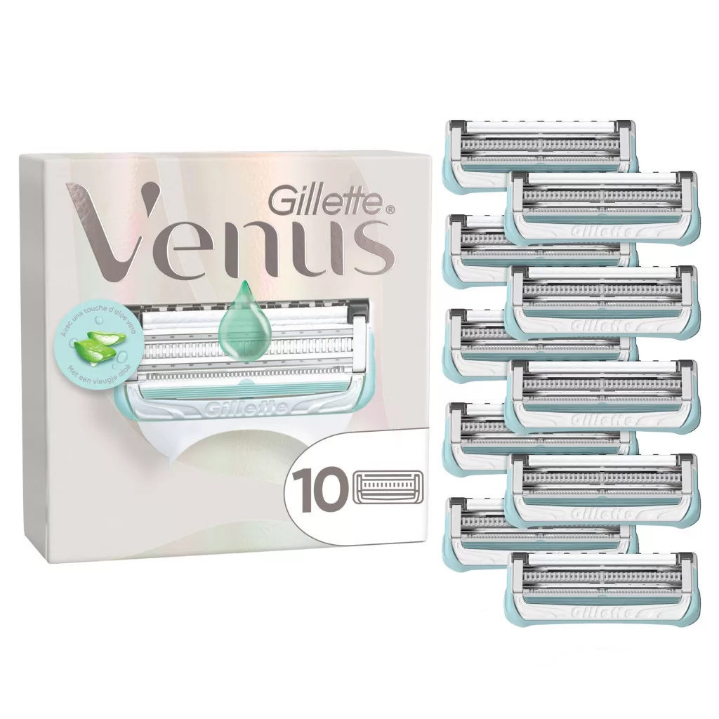 Gillette Venus Intim Szőrzethez és Bőrterülethez Tervezett Borotvabetét Női Borotvához (10 db)