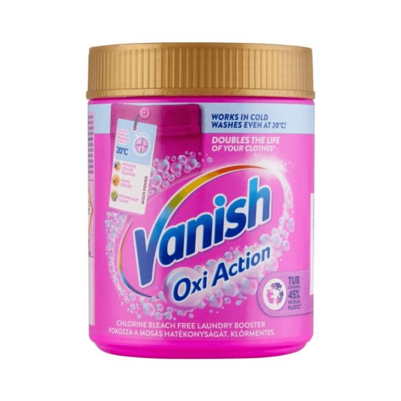 Vanish Oxi Action Folteltávolító Por színes ruhákhoz (470 g)