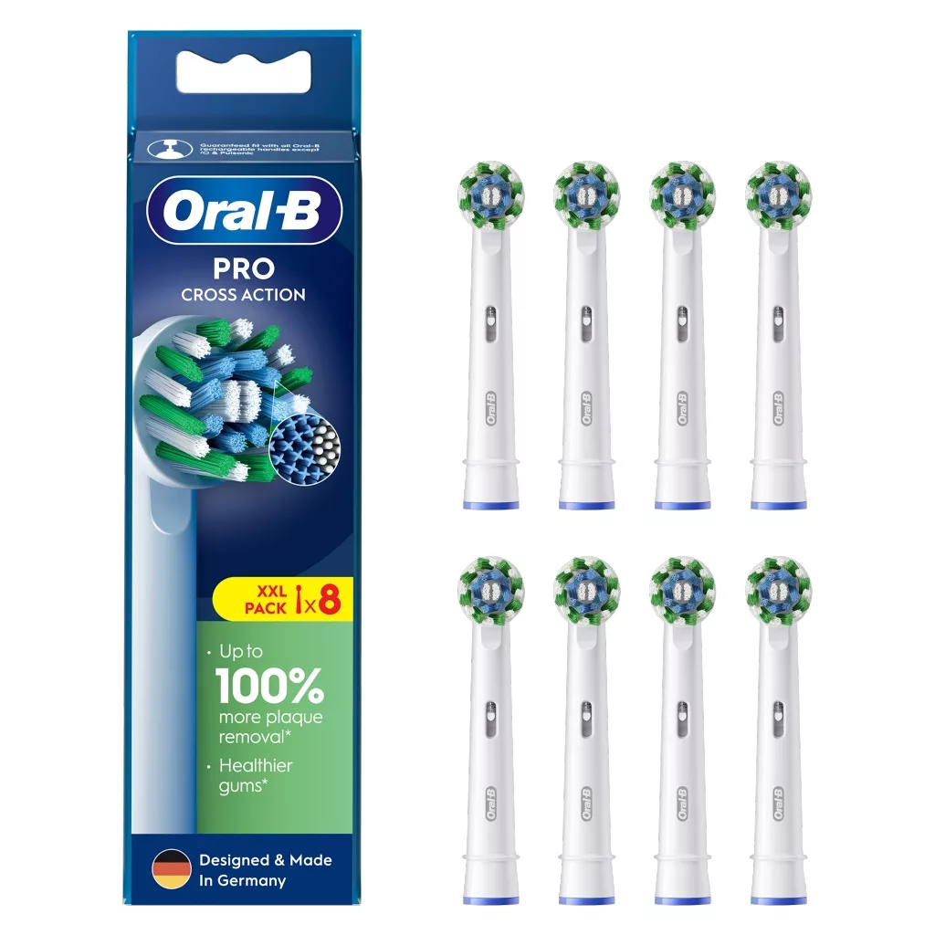 Oral-B Pro Cross Action fogkefefej (8 db)