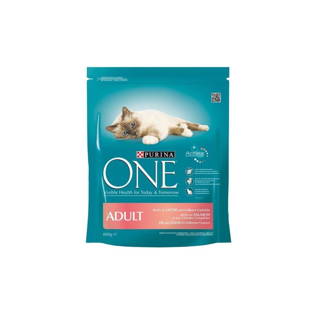 Purina One száraz macskaeledel lazaccal (800 g)