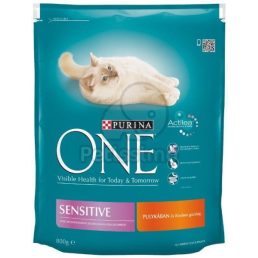 Purina One Sensitive száraz macskaeledel pulykával (800 g)