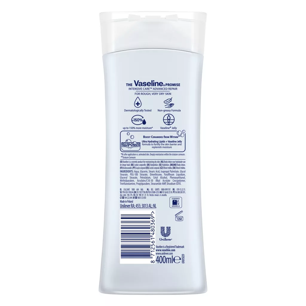 Vaseline Advanced Repair testápoló 400 ml