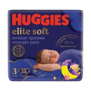   Huggies Elite Soft Overnights Pants éjszakai bugyipelenka 3, 6-11 kg, 23 db