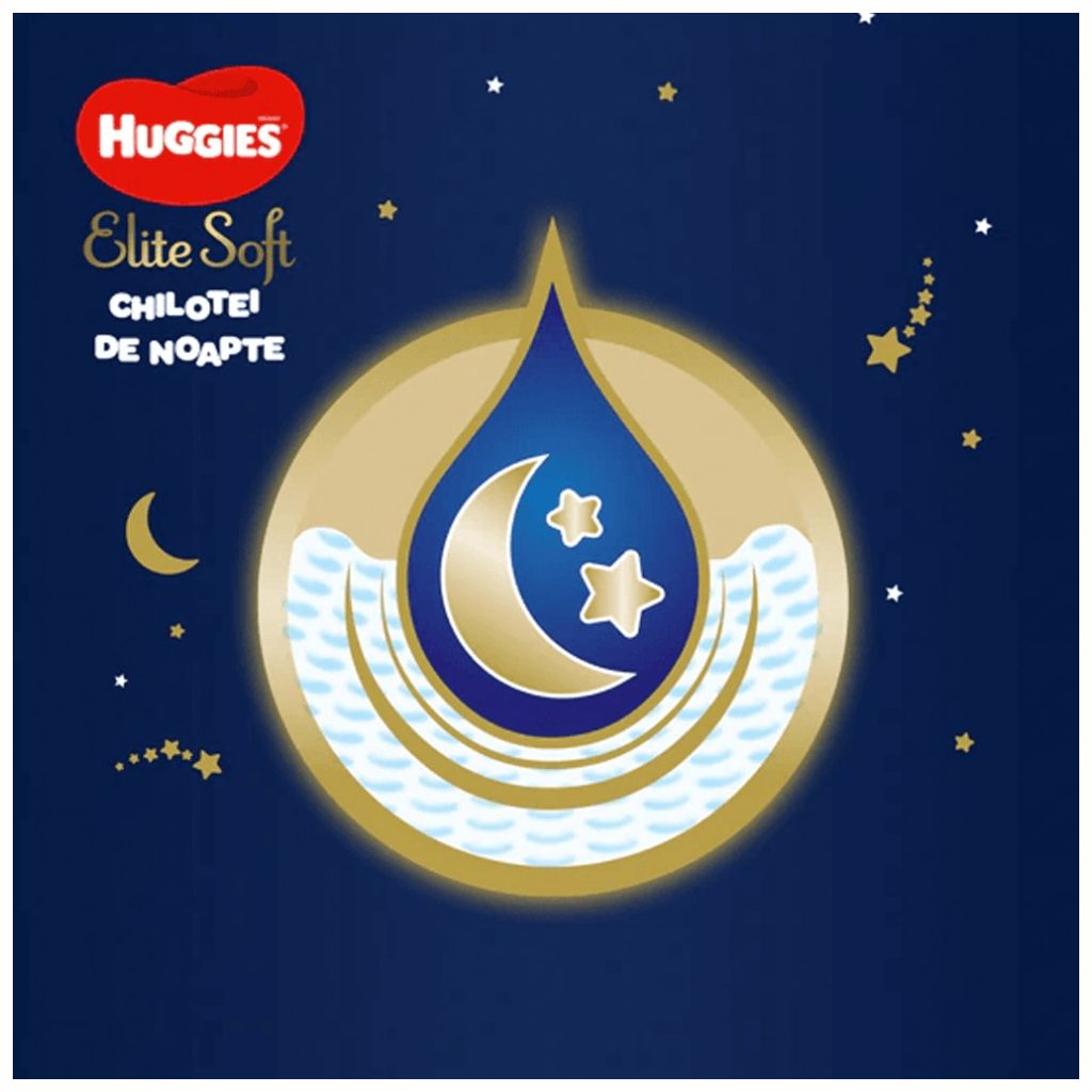 Huggies Elite Soft Overnight Pants éjszakai bugyipelenka 6, 15-25 kg, 16 db