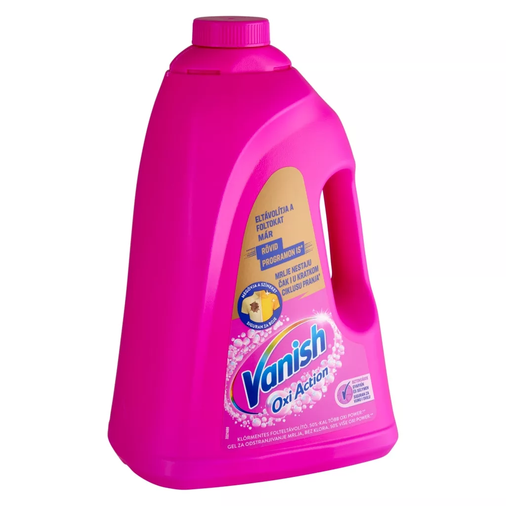 Vanish Oxi Action folyékony folteltávolító, pink (3 liter)