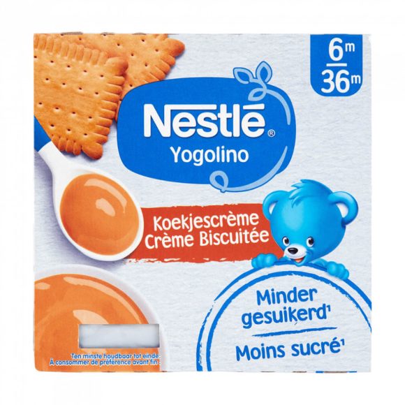 Nestlé Kekszes Yogolino babapuding 6 hó+ (4x100 g)