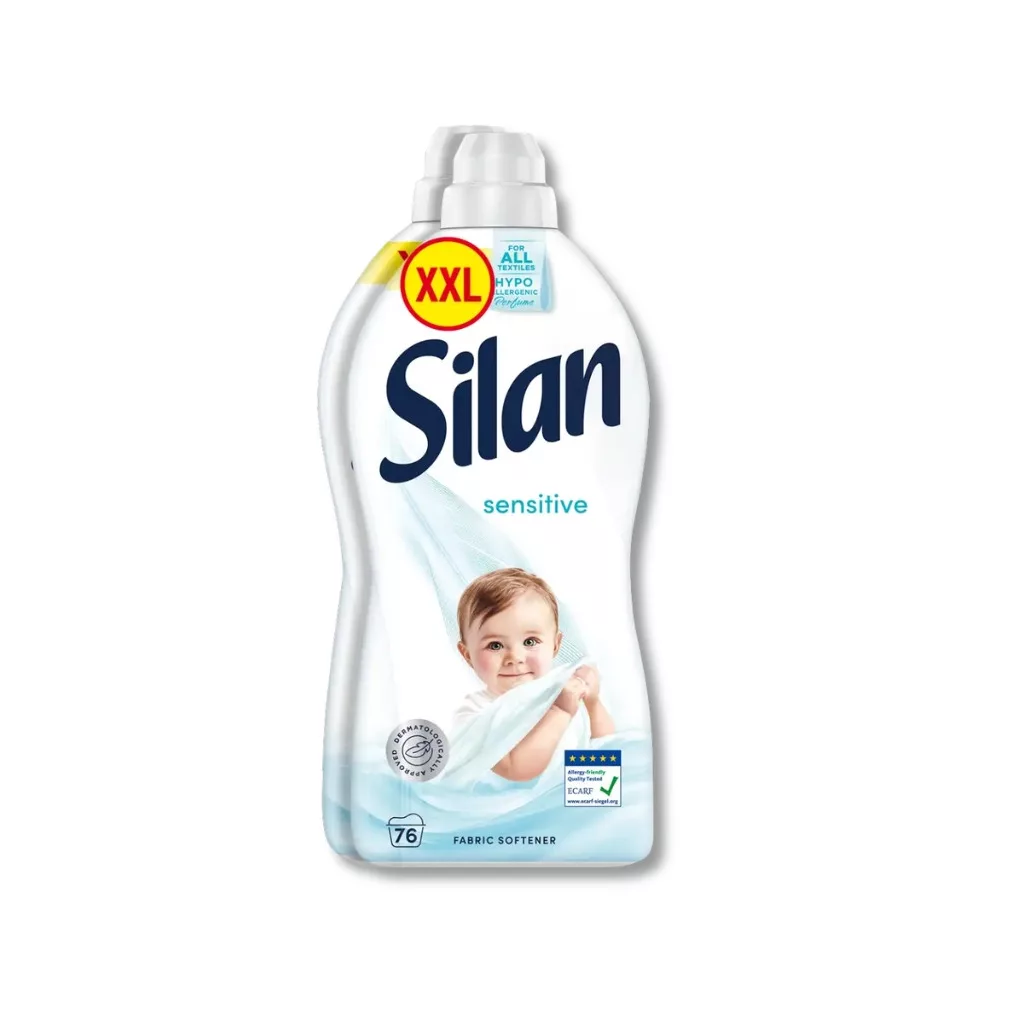 Silan Sensitive öblítő duopack 152 mosás, 2x1672 ml - 3344 ml
