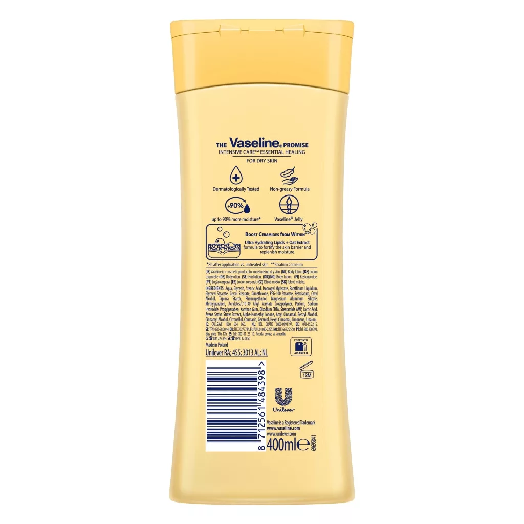 Vaseline Essential Healing testápoló 400 ml