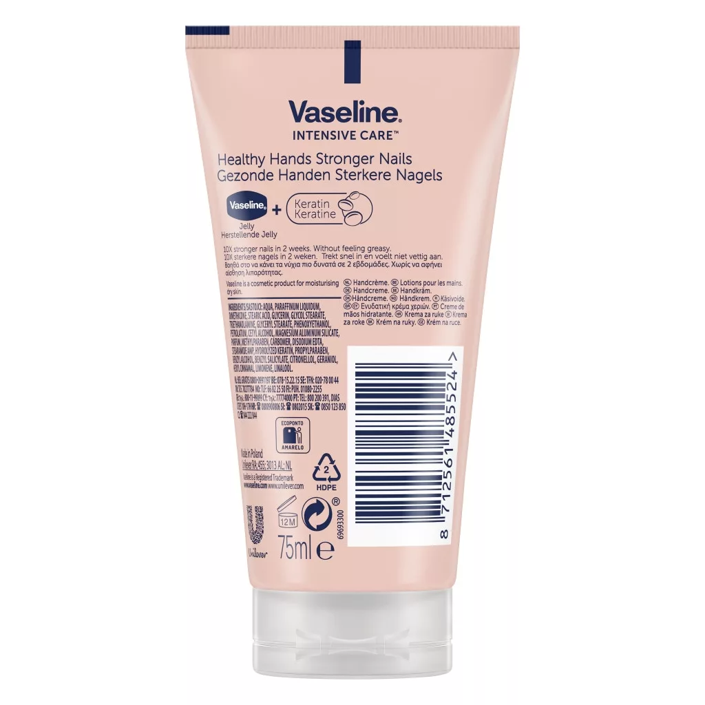 Vaseline Hand&Nails kézkrém száraz és repedezett bőrre (75 ml)