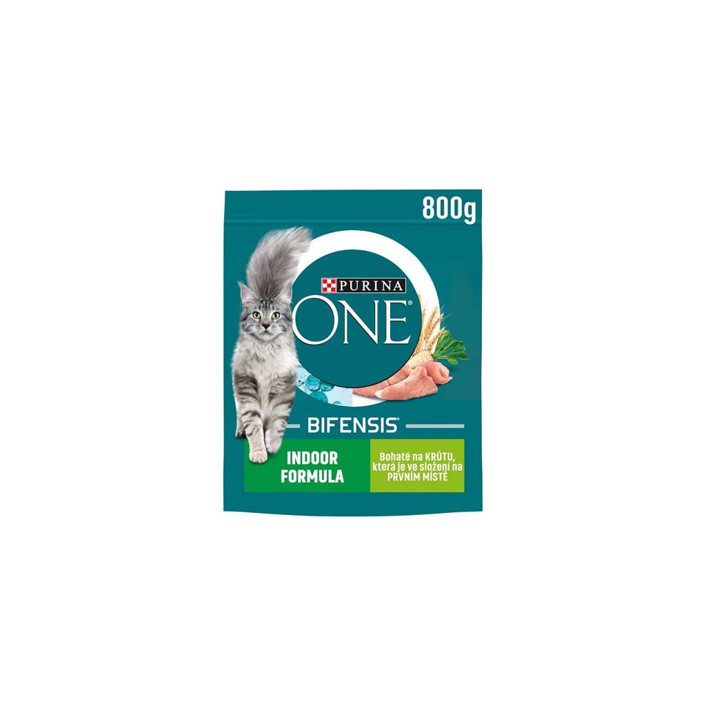 Purina One Indoor Formula száraz macskaeledel pulykával (800 g)