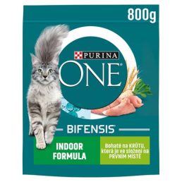   Purina One Indoor Formula száraz macskaeledel pulykával (800 g)