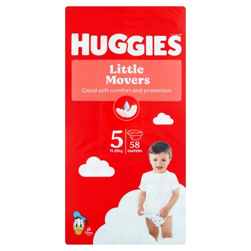 Huggies Little Movers nadrágpelenka 5, 11-25 kg, 58 db