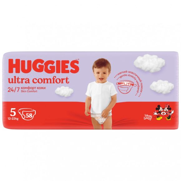 Huggies Ultra Comfort nadrágpelenka 5, 12-22 kg, 58 db