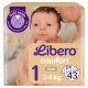 Libero Comfort pelenka 1, 2-5 kg, 43 db
