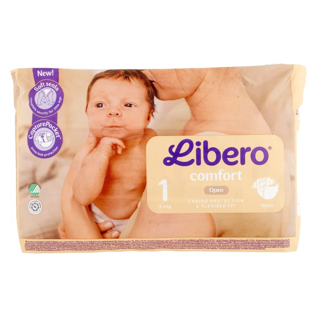 Libero Comfort pelenka 1, 2-5 kg, 43 db