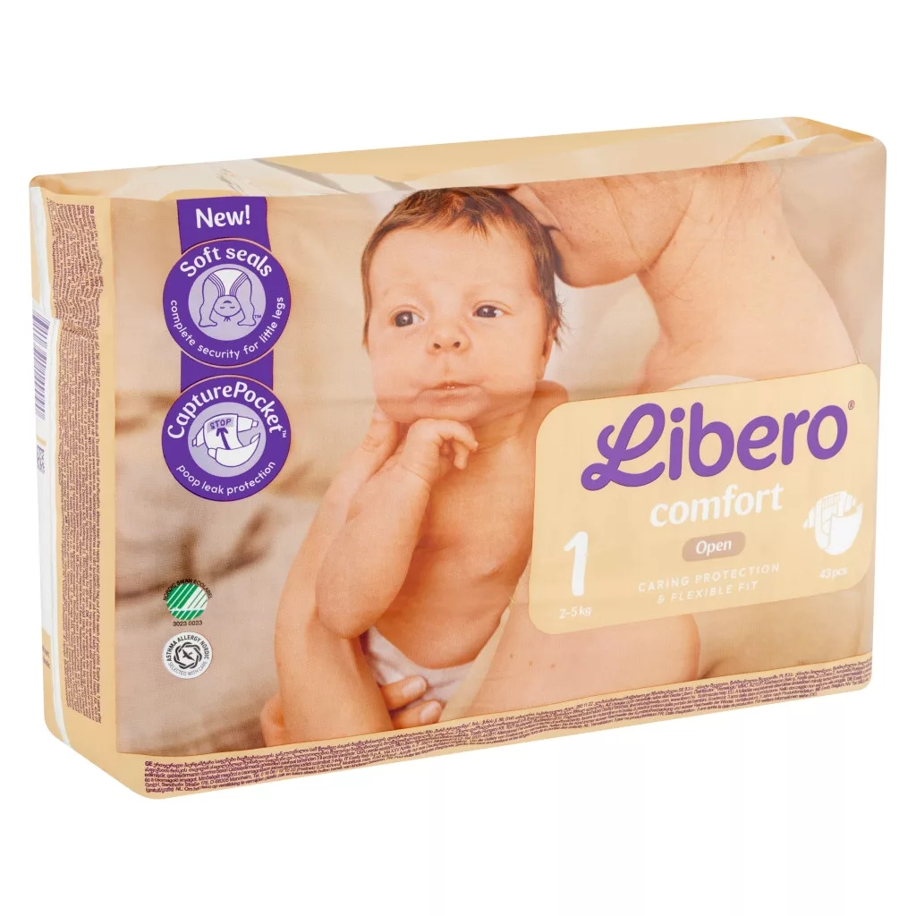 Libero Comfort pelenka 1, 2-5 kg, 43 db