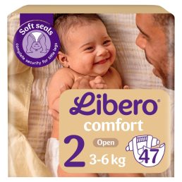   Libero Comfort pelenka 2, 3-6 kg, 47 db + ajándék Baba az autóban matrica