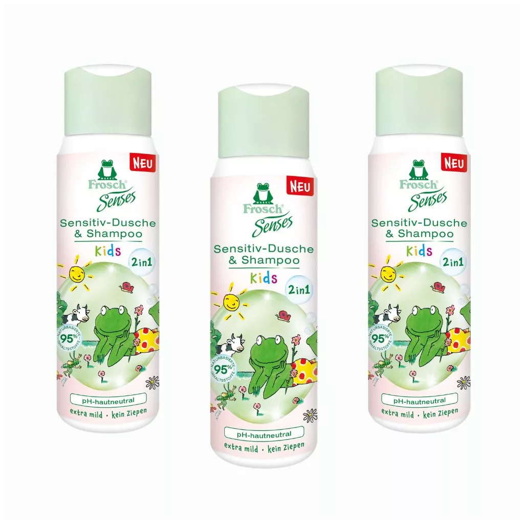 Frosch tusfürdő és sampon gyerekeknek 3x300 ml