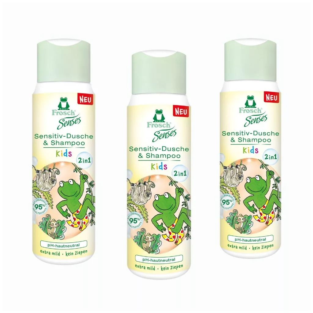 Frosch tusfürdő és sampon gyerekeknek 3x300 ml